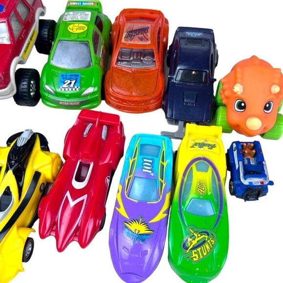 Vintage Plastic Car Lot of 11 McDonalds 5" & Under Nascar Spin Master Speed Race - Picture 2 of 7